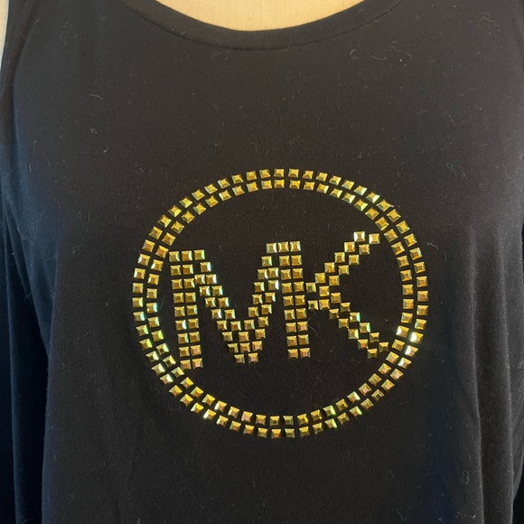♥️❄️Michael Kors Woman’s Long Sleeve Cold Shoulder Top Like new Size Large - Picture 3 of 9